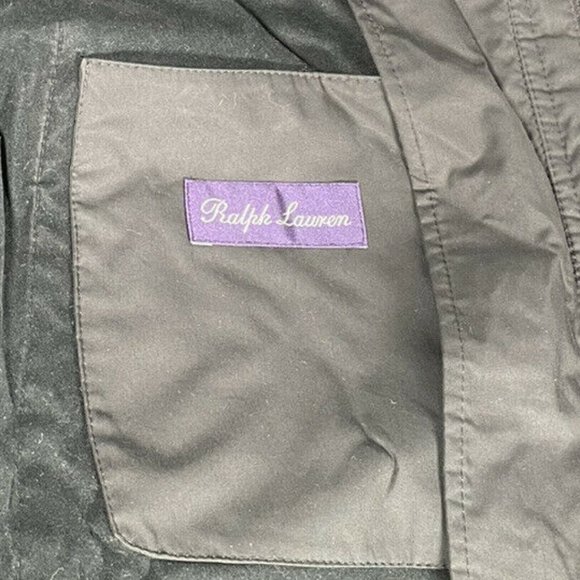 Ralph Lauren Purple Label Womens Jacket Black Sz M Made In Italy - Picture 1 of 10